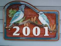 residential sandblasted cedar sign