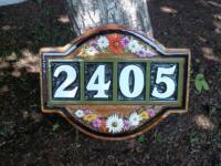 residential sandblasted cedar sign