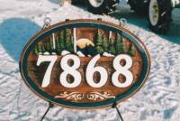residential sandblasted cedar sign