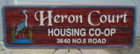Hernon Court housing o-op Vancouver BC sandblasted sign by Condor Signs Vernon BC