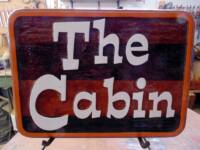 residential sandblasted cedar sign