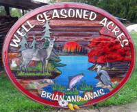 residential sandblasted cedar sign