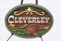 Custom cedar wood sign sandblasted and artist painted wedding sign by CondorSigns