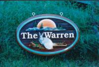 Custom cedar wood sign for the Warrren wedding