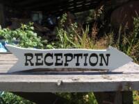 wood custom directional sign made by Condor signs