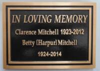 Custom Cast bronze plaque for a memorial Designed by Condor signs Vernon BC