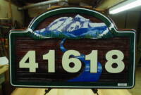 Squamish BC. sandblasted cedar sign by Condor Signs Vernon BC.Canada