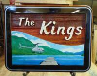 Weddings signs are a great way to give a lasting gift.This one was created by Condor signs Vernon BC