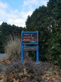 Vaseux Lake Resort Oliver BC.Hand crafted,artist painted,Custom designed and sandblasted cedear.Another classic by Condor signs Vernon BC.