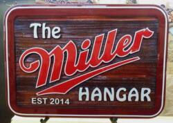 Aircraft custom made wood sign.Alberta CanadaSandblasted cedar and hand painted.Another cedar sign by Condor signs Vernon BC.