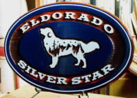 Silver Star Ski Hill residential sign.Sandblasted cedar by Condor Signs.